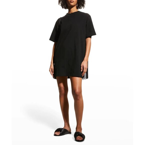 Stella McCartney Logo Tape Mini Dress in Black, size Small - Picture 1 of 14